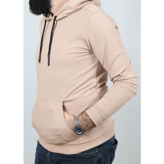 Men's Mink Kangaroo Pocket Hooded Sweatshirt E2021-18