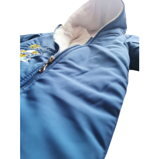 Boy Blue Hooded Sleeping Bag