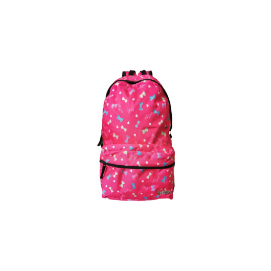 Fuchsia Patterned Backpack