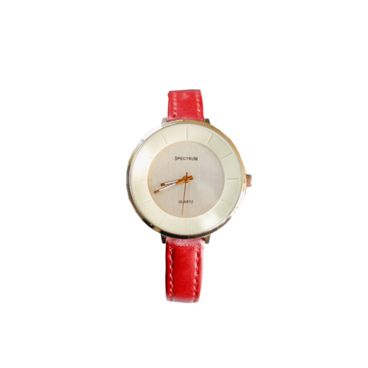 Women's Red Wristwatch