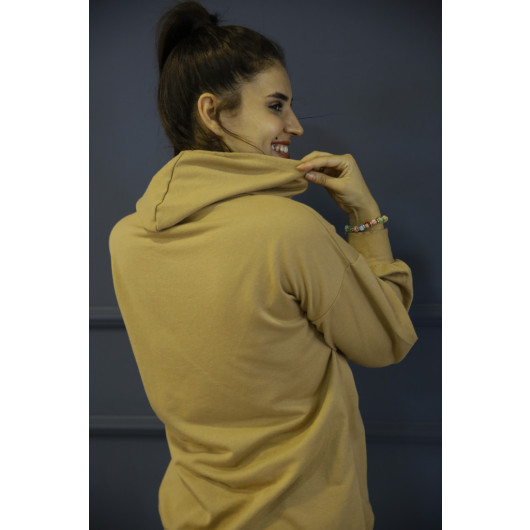 Women's Mink Hooded Kangaroo Pocket Tracksuit Set