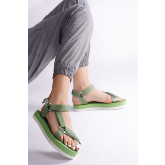 Women's Green Sandals