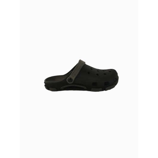 Men's Black Gray Sandals Slippers