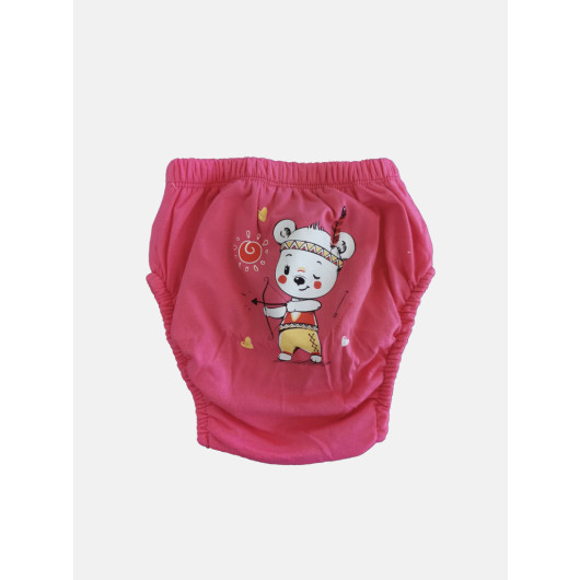 Baby Girl Fuchsia Teddy Bear Training Panties