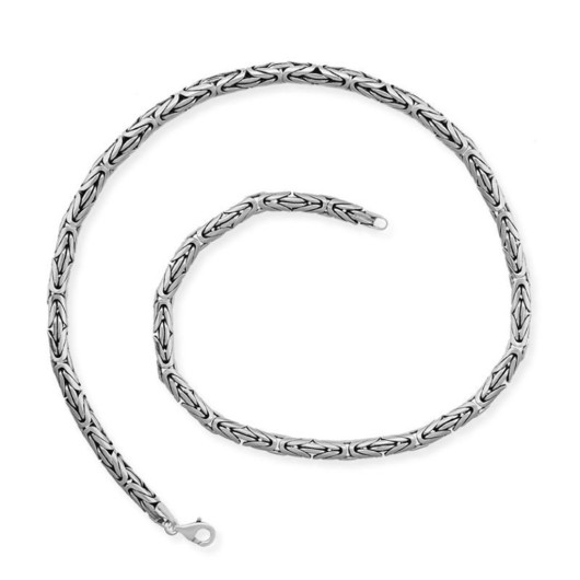 925 Sterling Silver 55 Cm 80 Micron King Chain Necklace