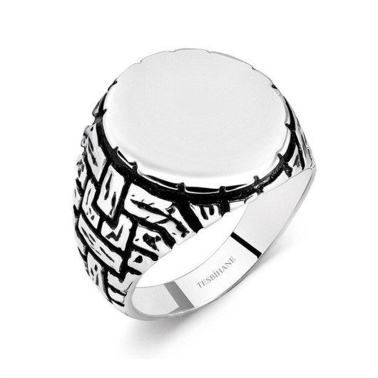 925 Sterling Silver Pit Ring