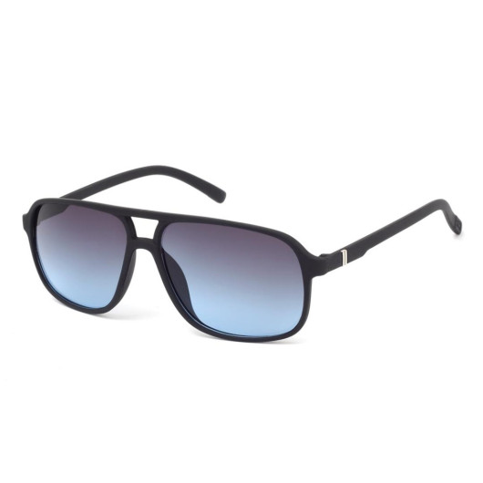 Black Frame Blue Gradient Men's Sunglasses