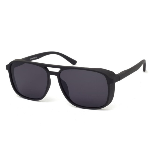 نظارة شمسية بإطار لون أسود للرجال