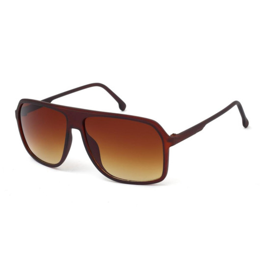 نظارة شمسية بإطار لون بني للرجال