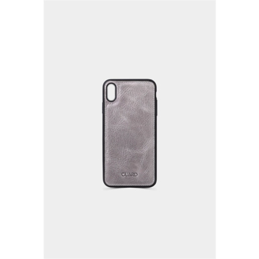 Guard Antique Gray Leather Xs Max Phone Case