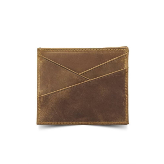 Guard Antique Tobacco Genuine Leather Card Holder