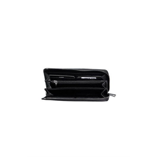 Guard Black Multifunctional Genuine Leather Wallet And Clutch Bag