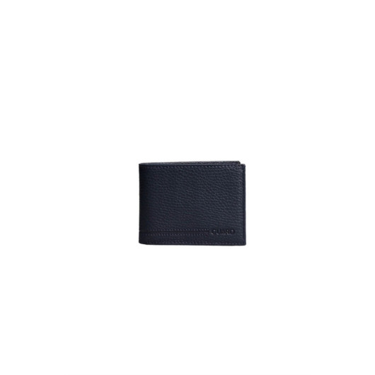محفظة صغيرة من الجلد للرجال من Guard مع قسم للنقود المعدنية بلون كحلي