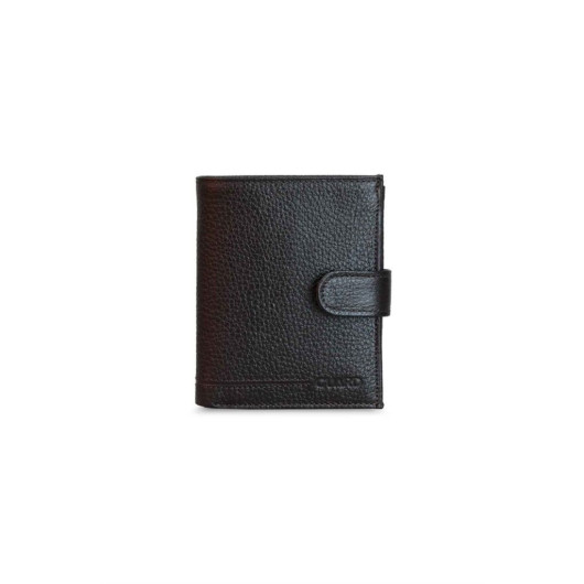 Guard Multi-Compartment Flip Vertical Brown Leather Men's Wallet