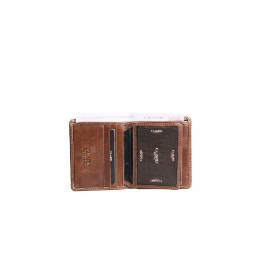 Guard Dustin Antique Brown Leather Men's Wallet