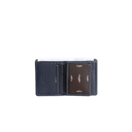 Guard Dustin Navy Blue Leather Men's Wallet