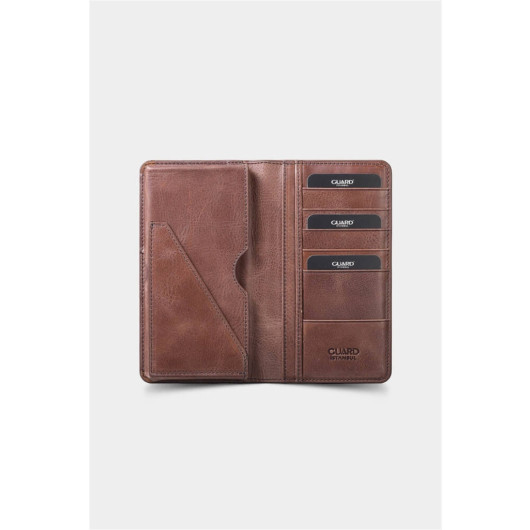 Guard Gift Antique Brown Portfolio - Wallet Set