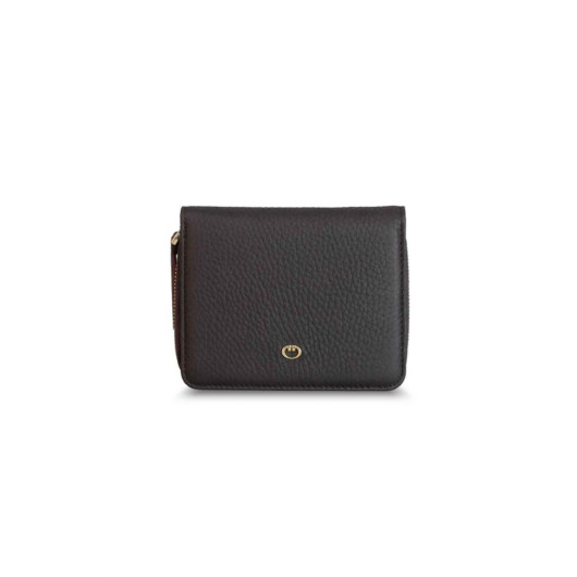 Guard Brown Coin Genuine Leather Women's Wallet
