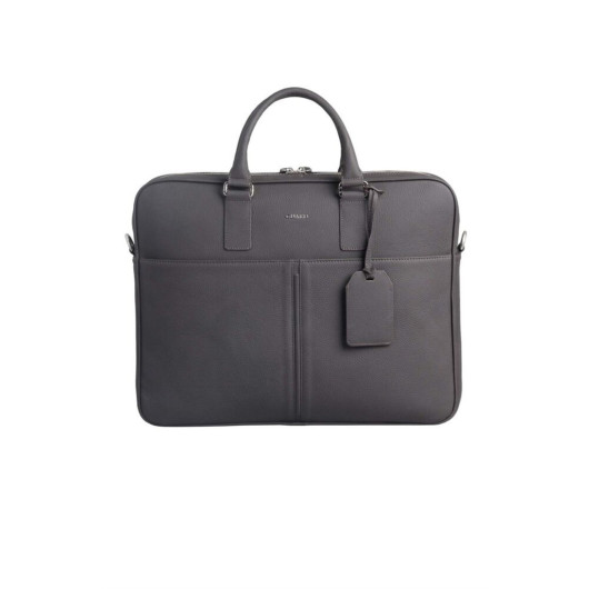 Guard Brown Oversized Leather Briefcase With Laptop Entry