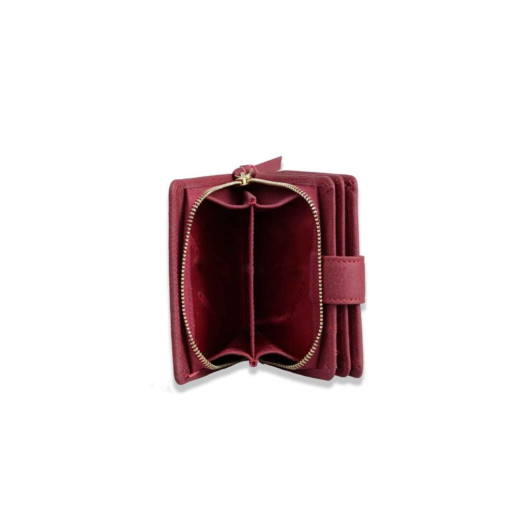 Guard Red Multi-Compartment Stylish Leather Women's Wallet