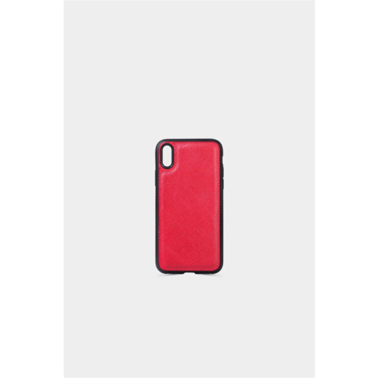 بين هاتف Iphone X / Xs من الجلد الايطالي بلون احمر من Guard