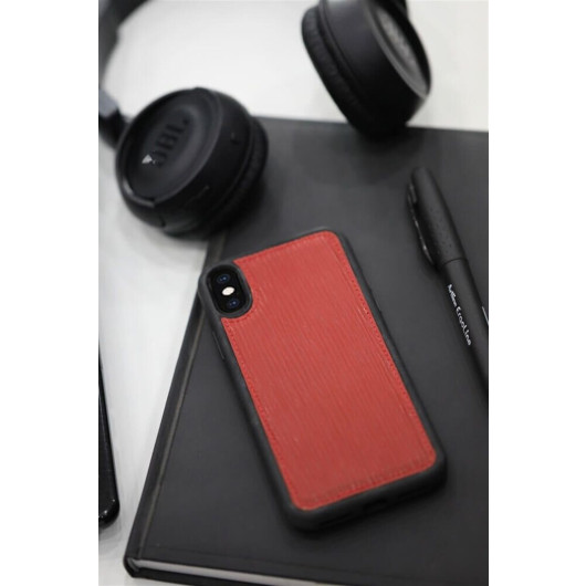بيت هاتف Iphone X / Xs  من الجلد بلون احمر من Guard