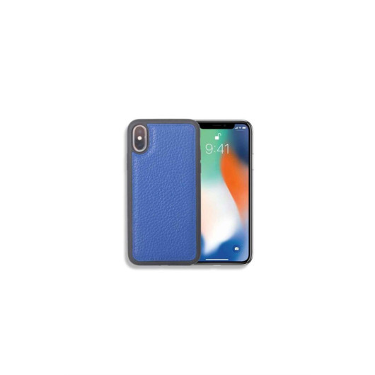 Guard Navy Blue Leather Iphone X / Xs Case