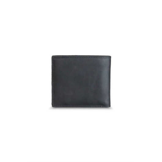 Guard Matte Black Matte Handmade Leather Men's Wallet