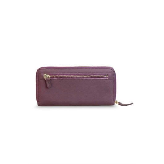 Guard Purple Leather Women's Wallet