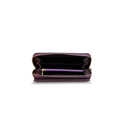 Guard Purple Leather Women's Wallet