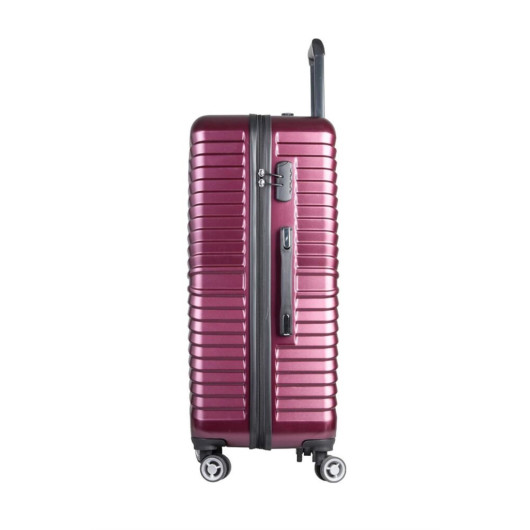Guard Polypropylene Unbreakable Claret Red Travel Suitcase Set Of 3
