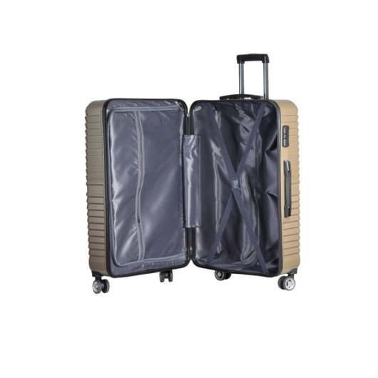 Guard Polypropylene Unbreakable Bronze Travel Suitcase Set Of 3