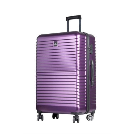 Guard Polypropylene Unbreakable Plum Travel Luggage Set Of 3