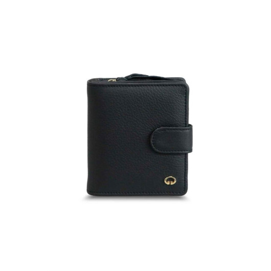 Guard Black Multi-Compartment Stylish Leather Women's Wallet