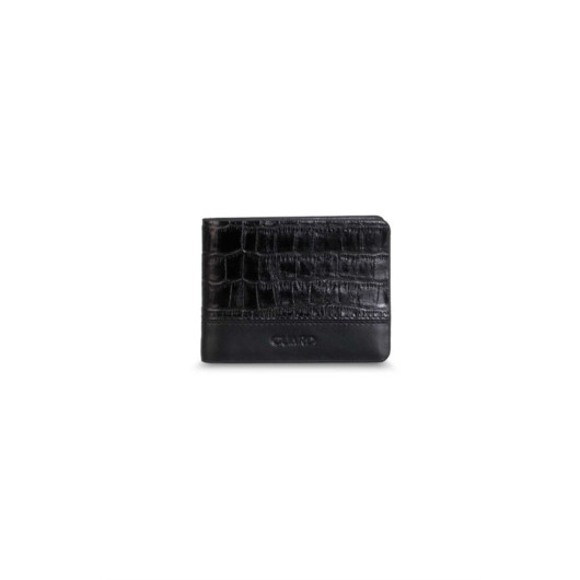 Guard Black Croco Genuine Leather Men's Wallet