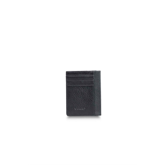 Guard Black Shiny Leather Card Holder