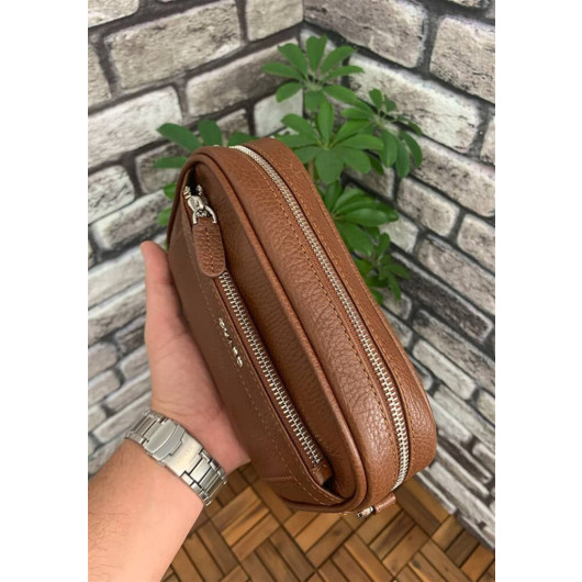 Guard Taba Genuine Leather Password Handbag