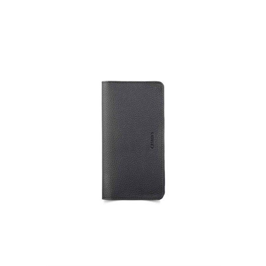 Guard Leather Men/Women Portfolio Wallet With Phone Entry - Black