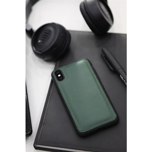 بيت هاتف Iphone X / Xs من الجلد الايطالي بلون اخضر من Guard