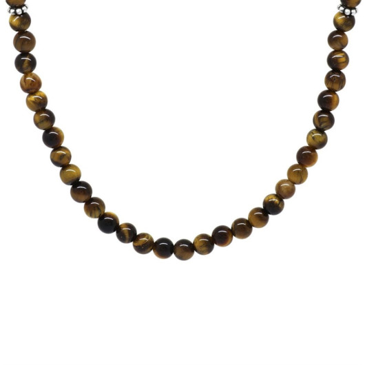 Both Bracelet - Necklace - Rosary 99 Tiger Eye Natural Stone Accessory