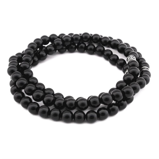Bracelet / Necklace / Rosary 99 Onyx Natural Stone Accessory