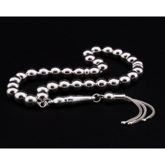 Sphere Cut 925 Sterling Silver Rosary