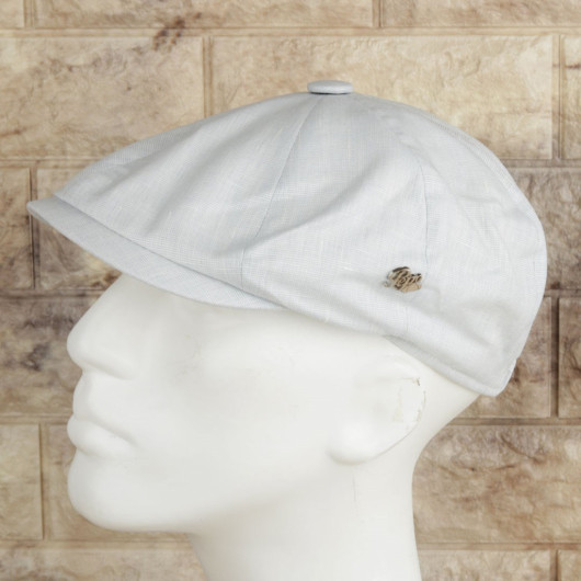 قبعة رجالية موسمية موديل انكليزي بلون ازرق فاتح