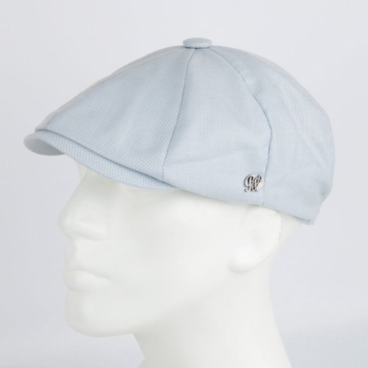 Seasonal Light Blue British Style Men's Hat