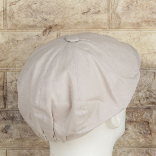 قبعة رجالية موسمية موديل انكليزي بلون كريمي