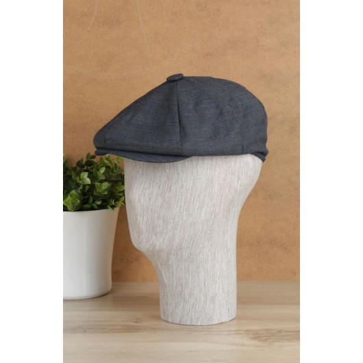 Seasonal Smoked Plaid British Style Men's Hat