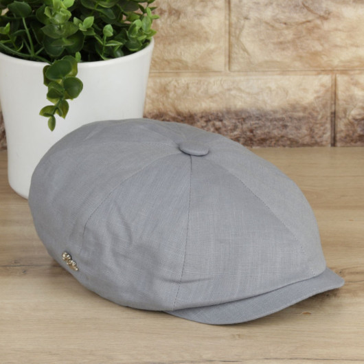 Seasonal Gray British Style Men's Hat