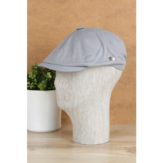 Seasonal Gray British Style Men's Hat