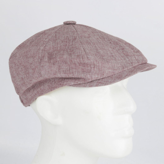 قبعة رجالية موسمية موديل انكليزي بلون قرميدي