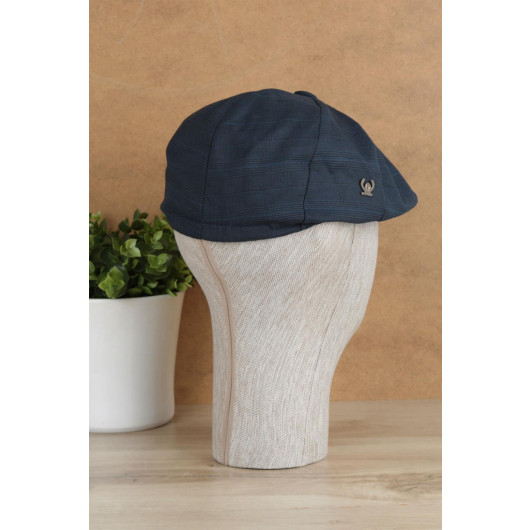 قبعة رجالية موسمية بلون كحلي موديل انكليزي كارويات